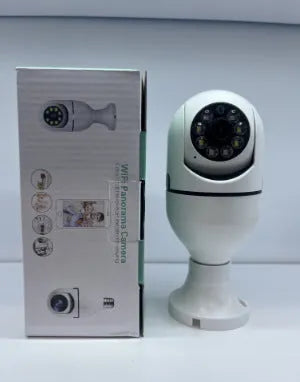 Wireless WiFi bulb camera with 1080p resolution and full colour night vision capability
