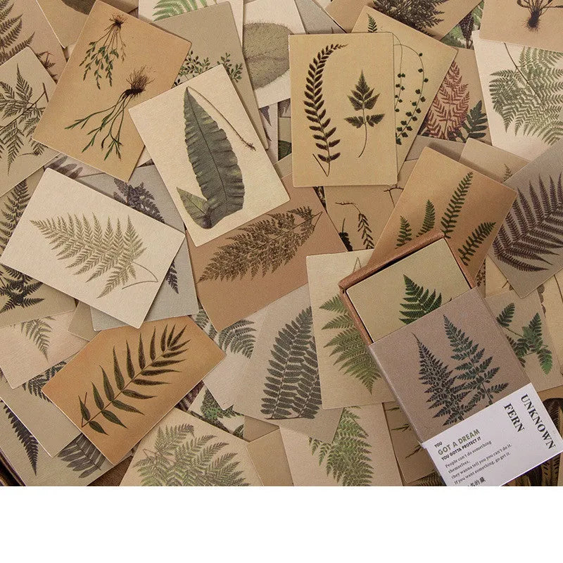 100 retro small book double-sided notes in seven vintage colour designs including Antique Paper and Blossoming Flowers