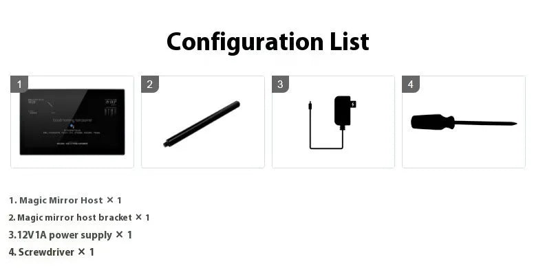 13.3-inch integrated computer voice assistant touch display unit with ABS casing.
