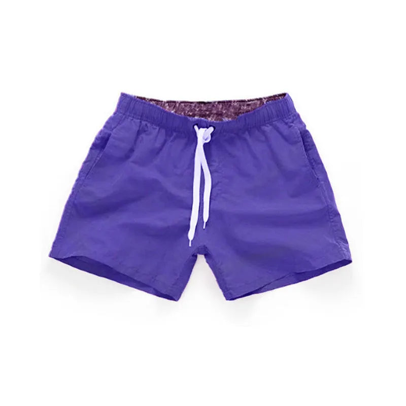 Men's quick-dry polyester beach shorts in straight leg cut available in multiple colours and sizes up to 4XL