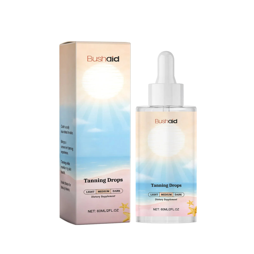 60ml tanning drops in squeeze bottle for sun-free skin colour enhancement
