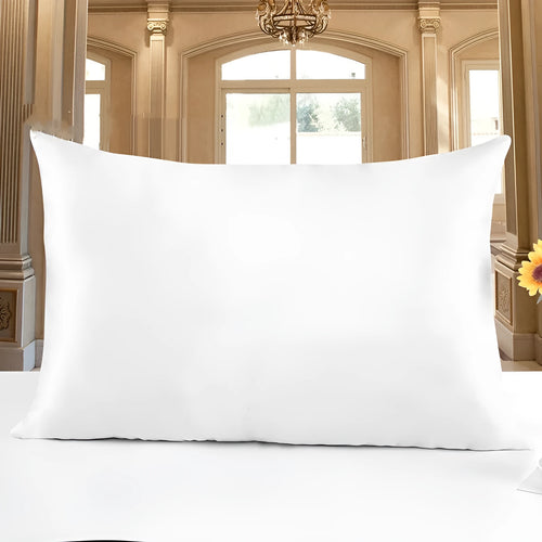 19 momme double-sided silk pillowcase shown in silver grey colour