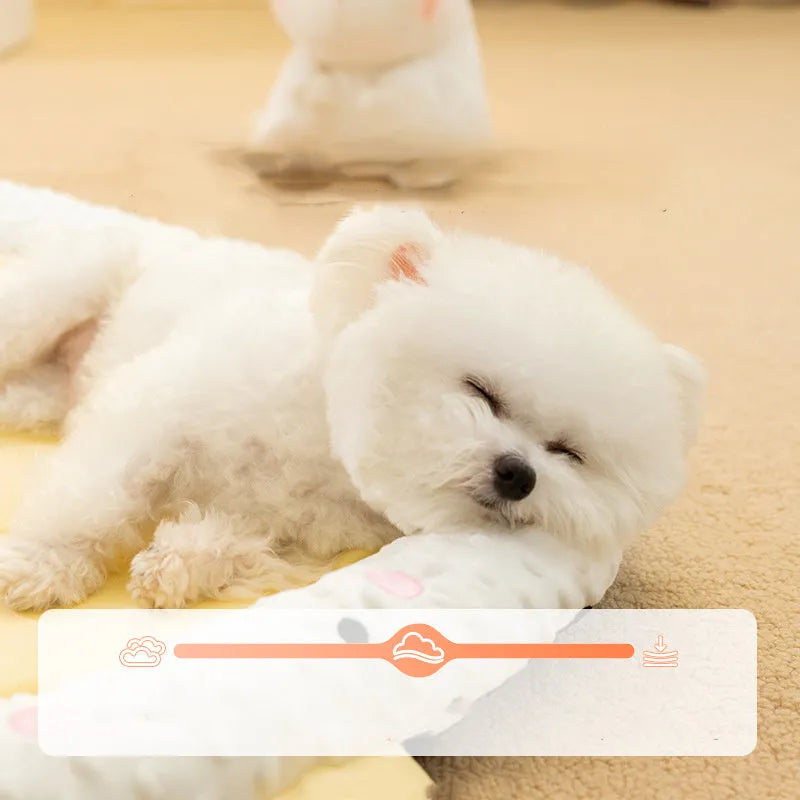 Bedsure orthopedic dog bed with waterproof cover in sofa style, showing medium supportive foam.