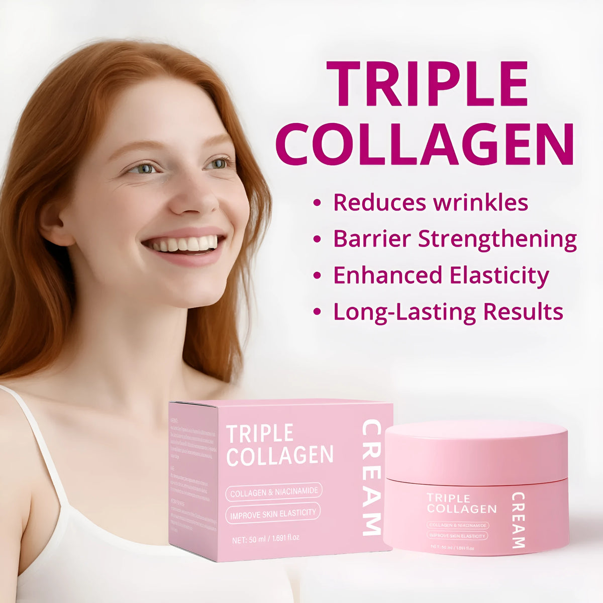 Triple collagen egg white icing cream 50ml neutral package