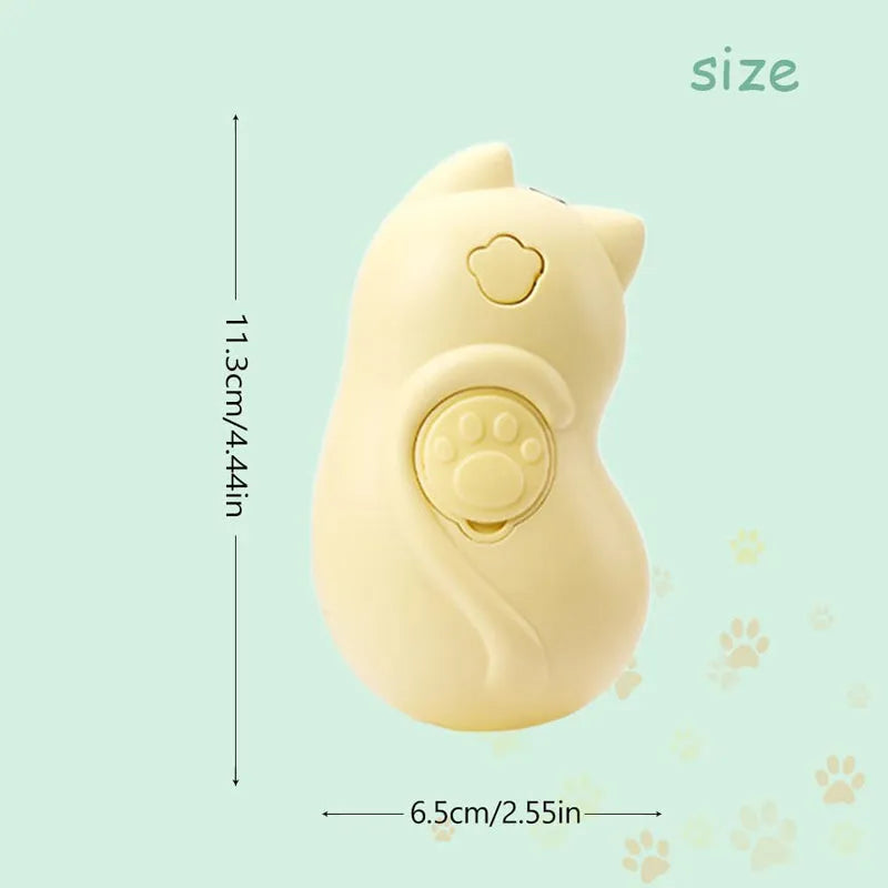 Steam grooming brush for cats and dogs on a white background.