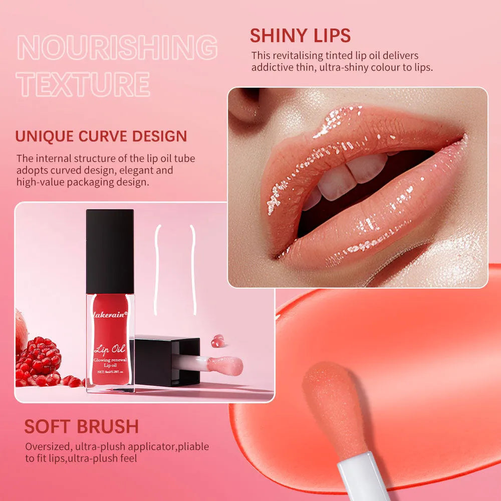 Lakerain Lip Gloss Oil tube in 8ml size with a glossy finish