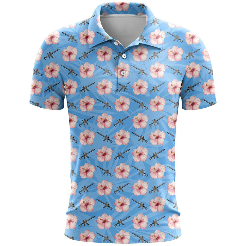 3D printed pattern on a loose-fit short sleeve sports top made from thin bird eye cloth fabric.