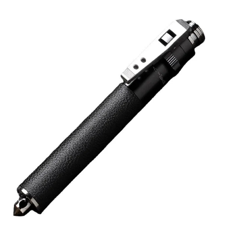 Titanium black automatic spring expandable baton in three sizes: 16-inch, 21-inch, and 26-inch