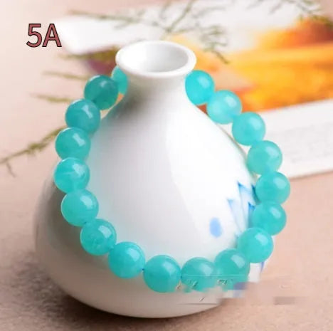 Natural Grade 7A Amazonite scattered beads in ice colours with size variations for jewellery making.