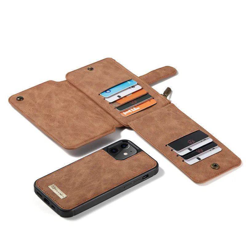 Mobile phone split flip case in imitation leather compatible with iPhone models