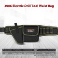 Multifunctional Oxford cloth tool waist bag with zipper closure for hardware and electrical tools