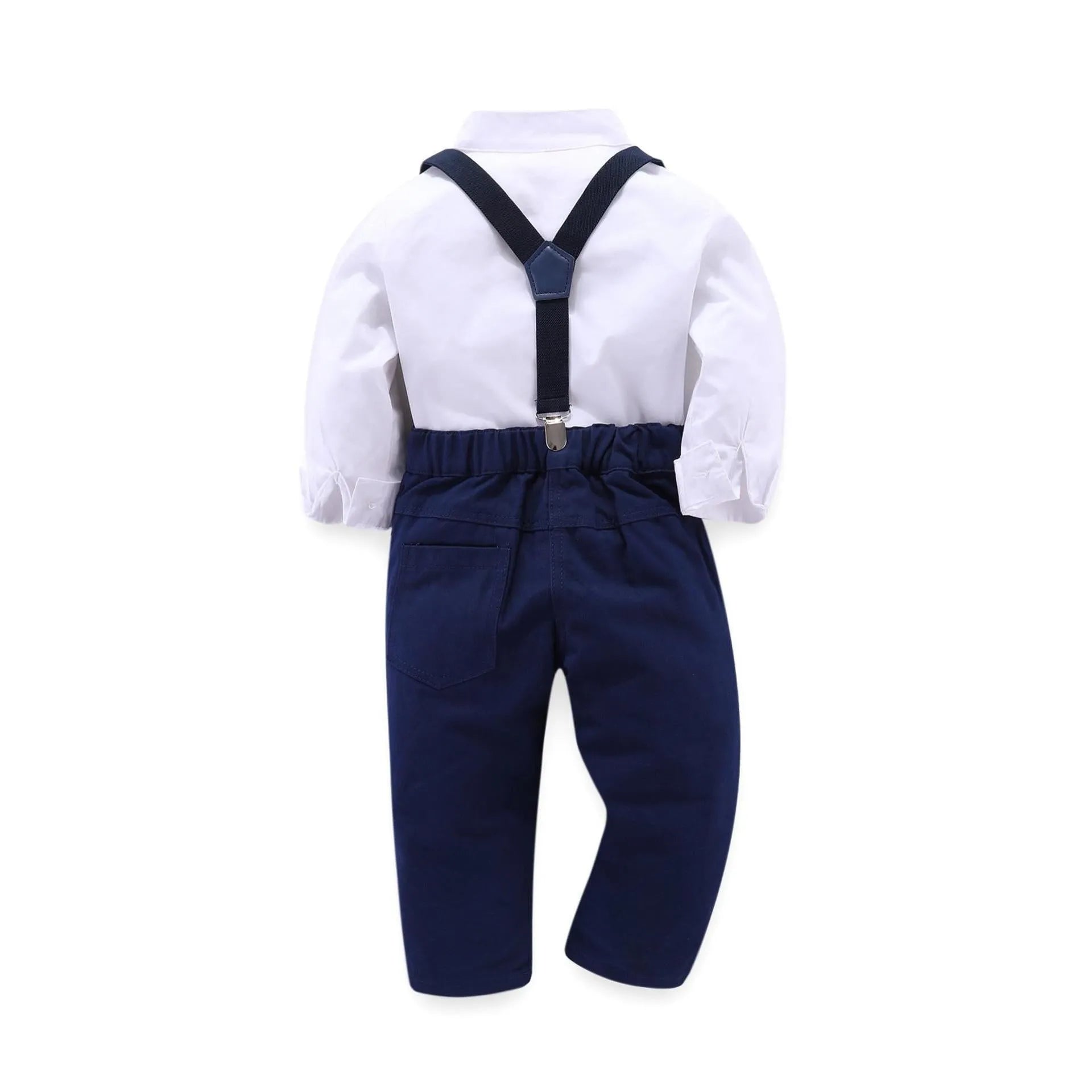 Blue boys formal suit with blazer for children heights 90-130cm European style