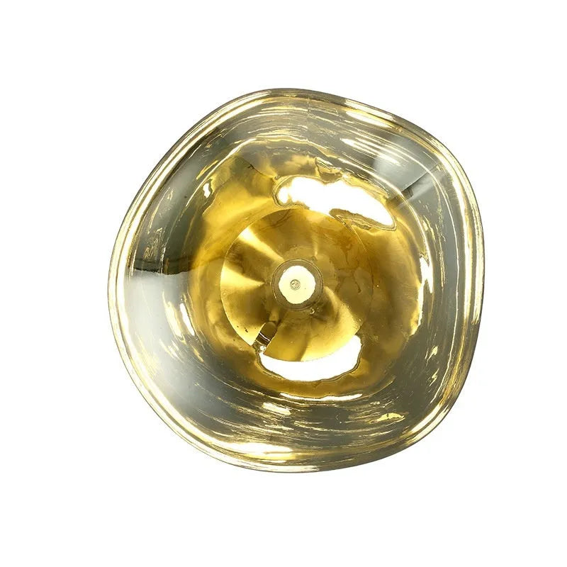 Modern creative lava wall lamp in Nordic style acrylic shade 30CM by 18CM gold finish warm light