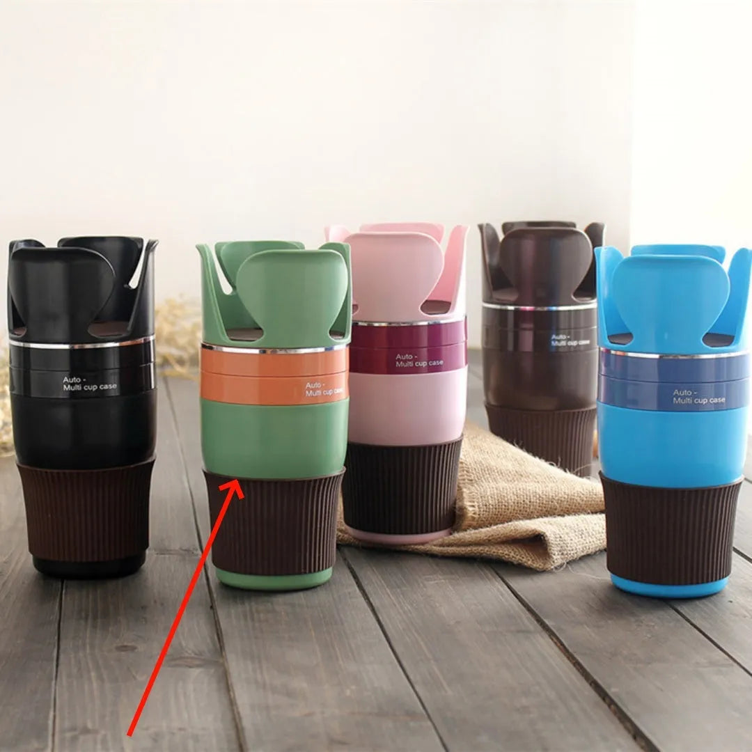 Car multifunction cup holder and phone bracket in five colour options