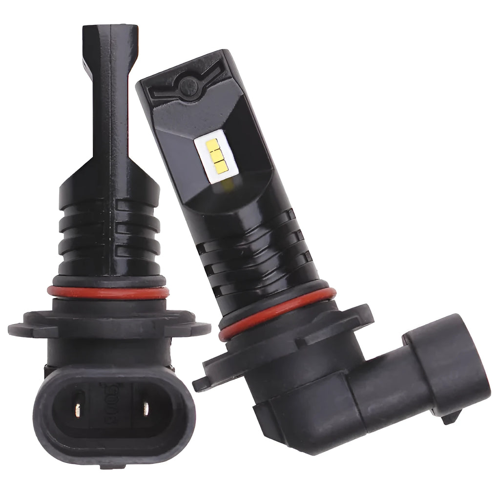CSP LED fog lamp bulb for 9005 9006 sockets with six chips and aviation aluminium body.