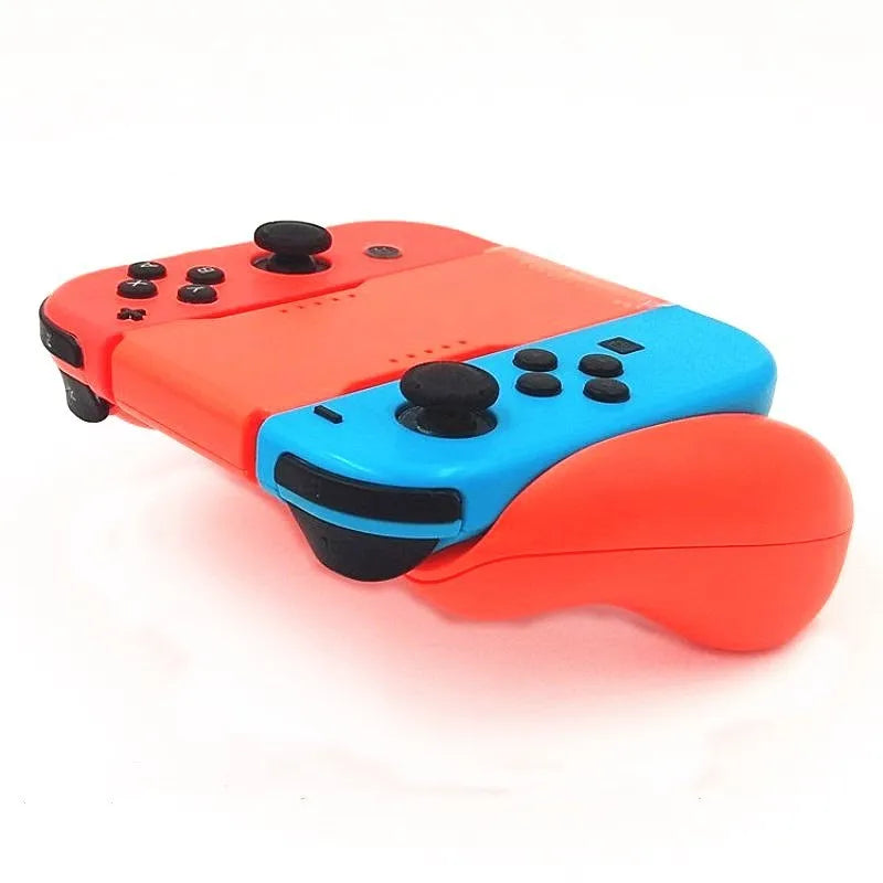 Black ABS handle grip for Nintendo Switch Joy-Con displaying 14x12x4cm size