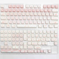 Full set of PBT sublimation keycaps for mechanical keyboard with over 98 keys