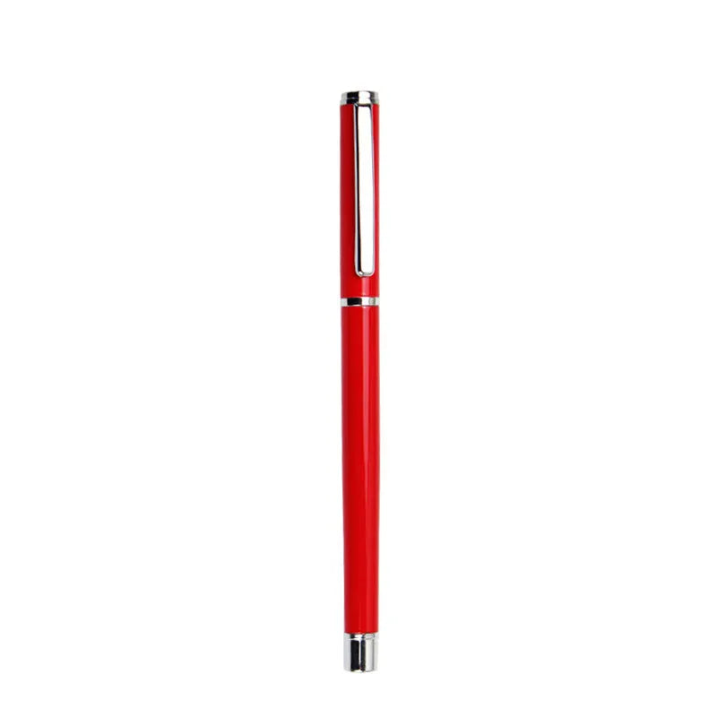 Metal gel pen with 0.5mm black refill measuring 140mm long