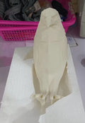 Eagle-shaped 3D projector wall lamp with resin plastic construction showing light projection effects