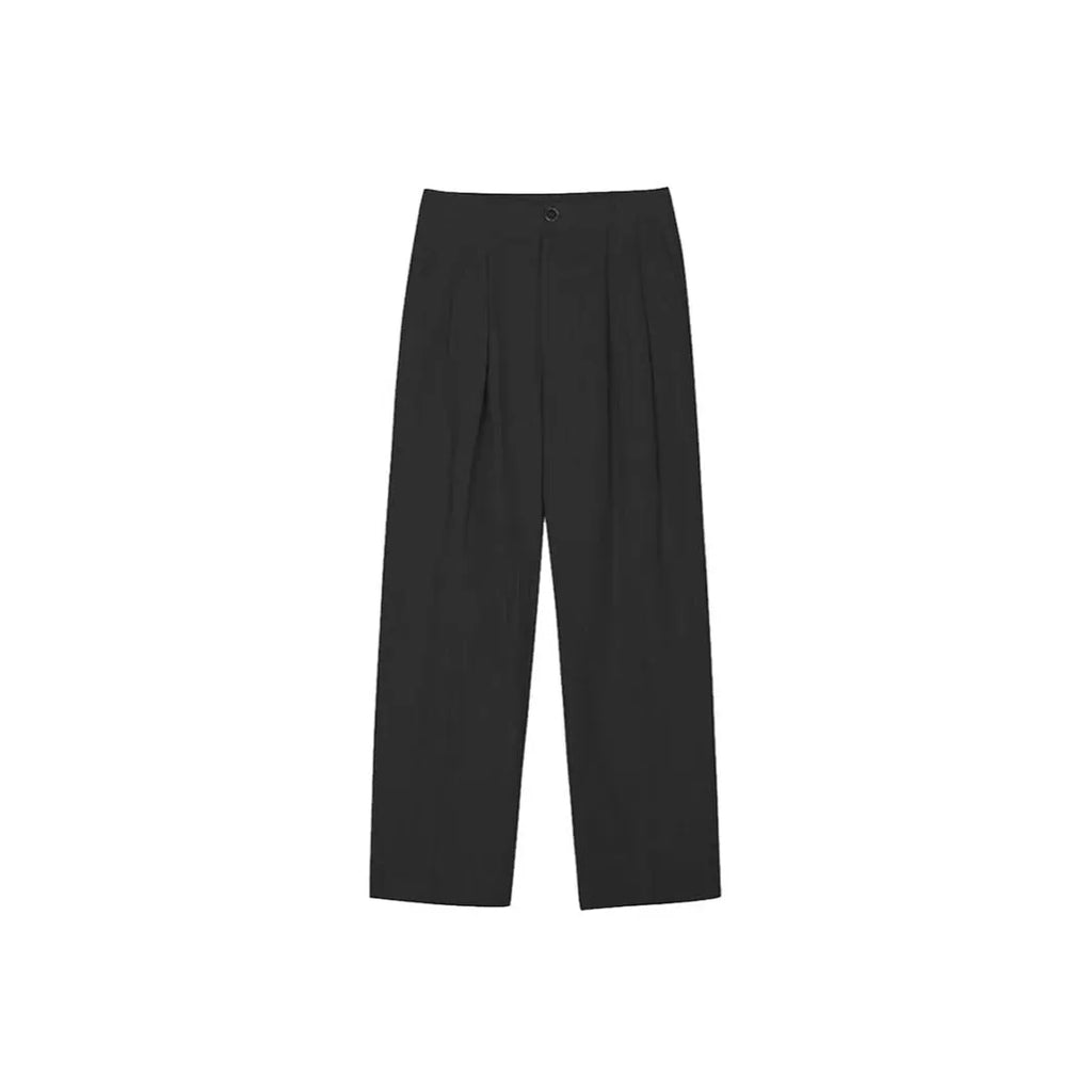 Men's Korean style cotton linen trousers in apricot, army green, and purplish blue colours