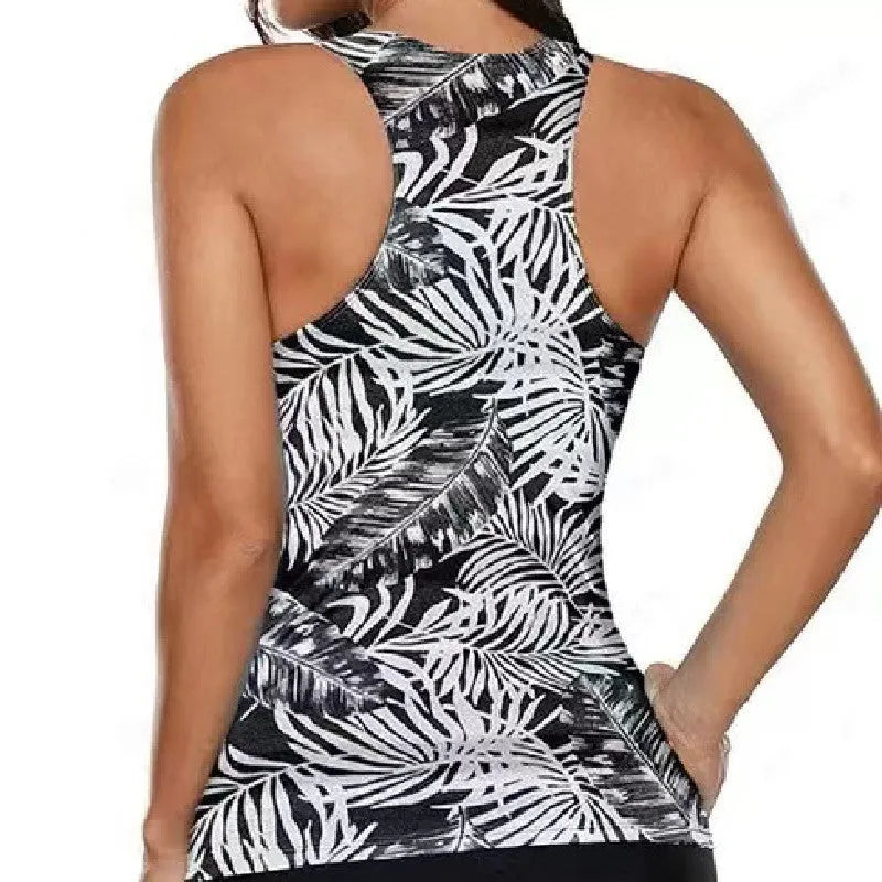 Women's split bow bikini swimsuit in polyester fabric showing three colour options