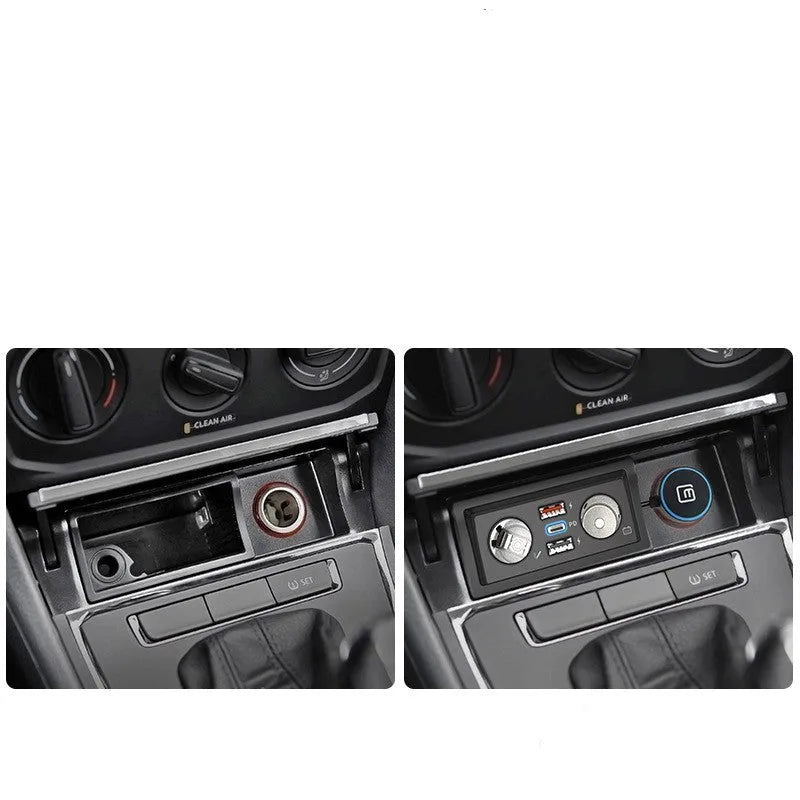QC3.0 fast charge car charger for Lavida Polo Weiling vehicles with Android and Apple options