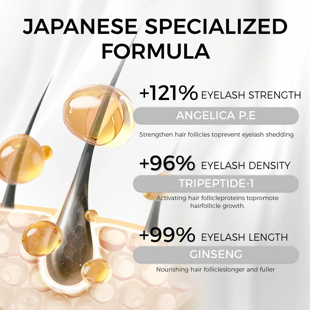 Silver packaged 5ML tube of eyelash growth essence and care liquid