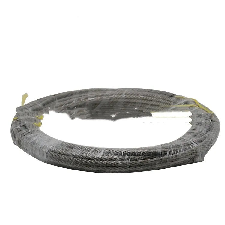 Children's pulley slide rope system with steel cable, handle, and safety hardware for backyard installation