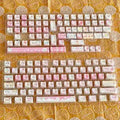 Meow Meow Team Height 141-piece sublimation printed key cap set for mechanical keyboards, showing colourful designs on multiple keys.