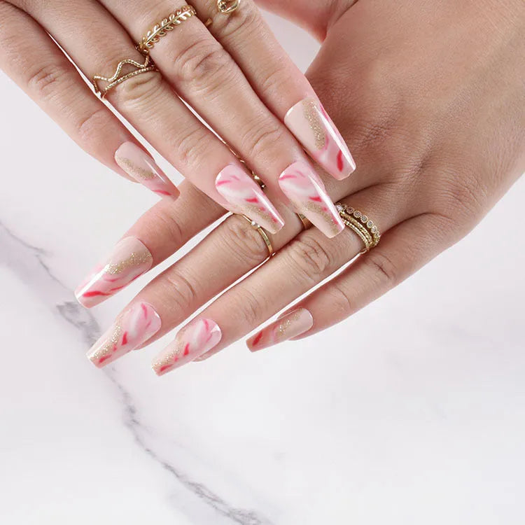 One Second Wearable Manicure set showing rose, tulip and leopard print nail art designs