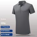 60 Lanjing Modal Lapel Polo Shirt men short sleeve business summer top
