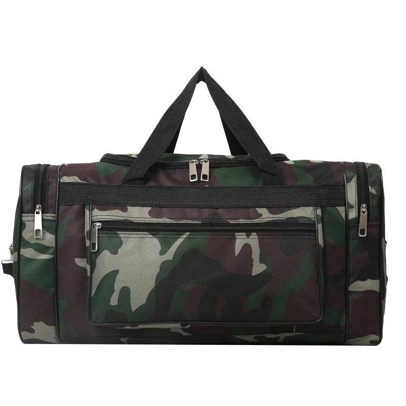 Camouflage waterproof luggage bag with urban simplicity styling and polyester lining
