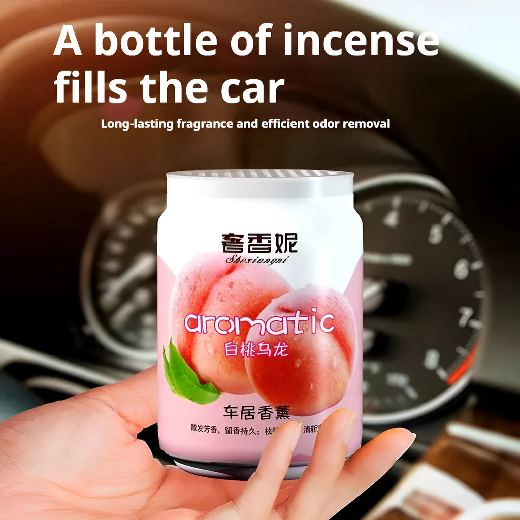 Coke can shaped solid car aromatherapy deodorant with blow moulded packaging, 200g, eight fragrance options