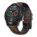 Ticwatch Pro X 47mm black smart watch with 4G LTE calling and dual-layer display on wrist