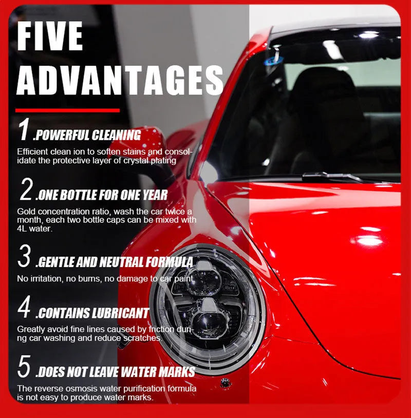 100ml bottle of super concentrated high foam car decontamination and polishing cleaner