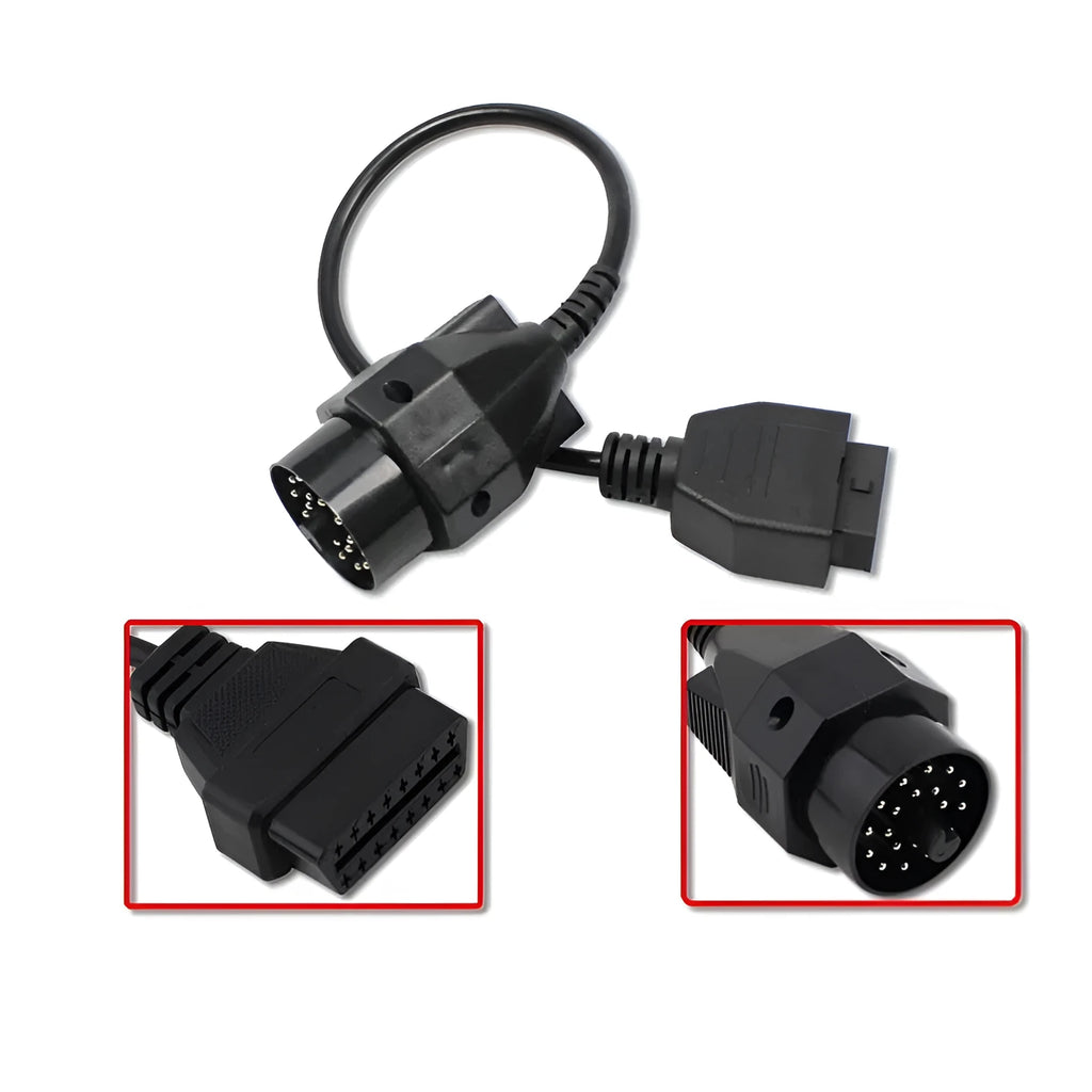 BMW 20-pin to OBD2 16-pin diagnostic adapter connector cable