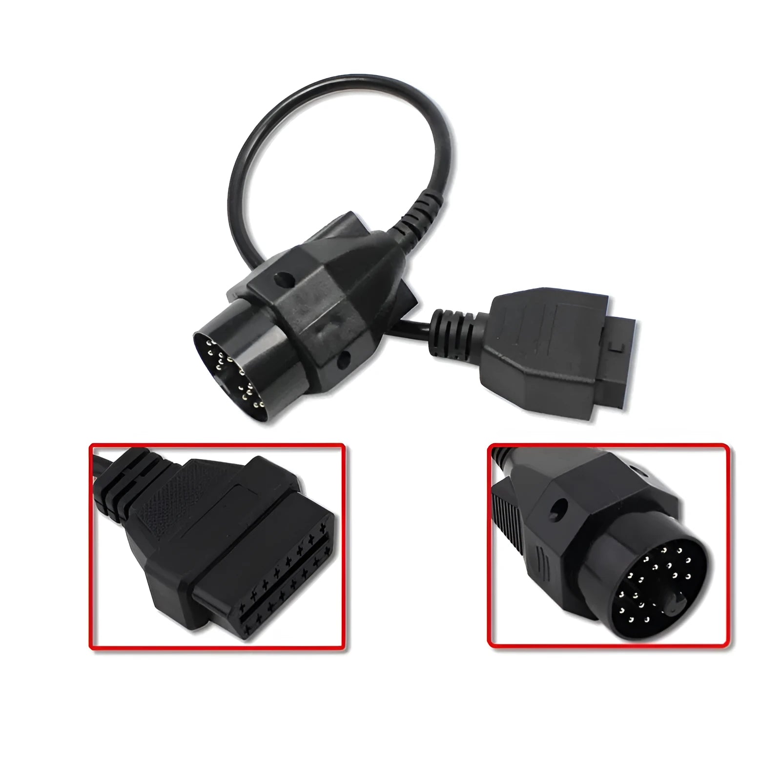 BMW 20-pin to OBD2 16-pin diagnostic adapter connector cable