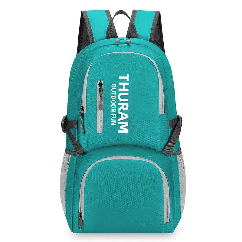 Outdoor portable folding shoulder travel bag in multiple colours with 20-35L capacity