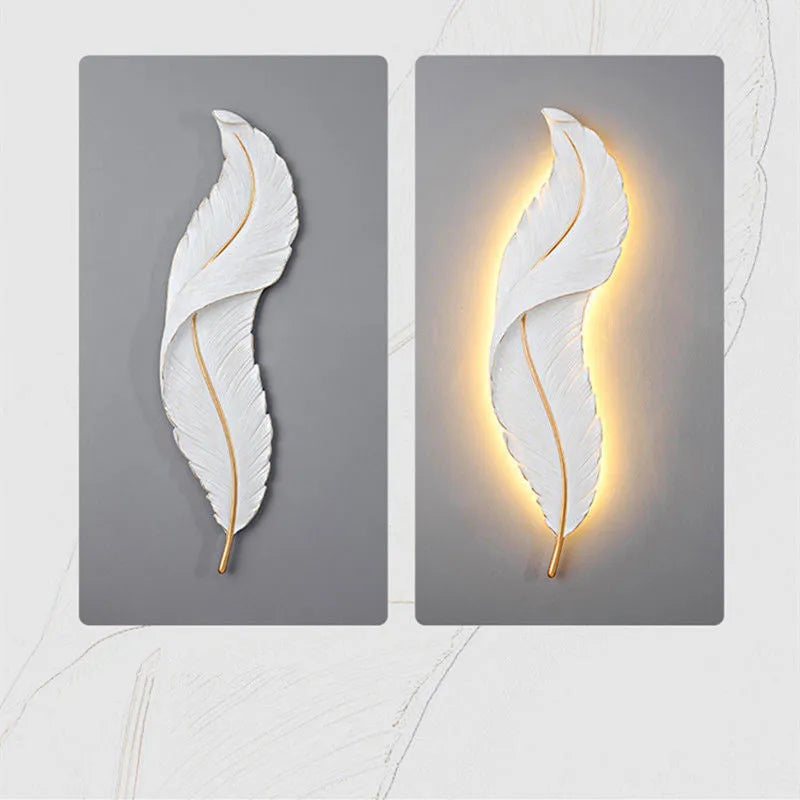 Modern LED wall lamp with PVC shade in small 20x65cm size for bedroom or living room
