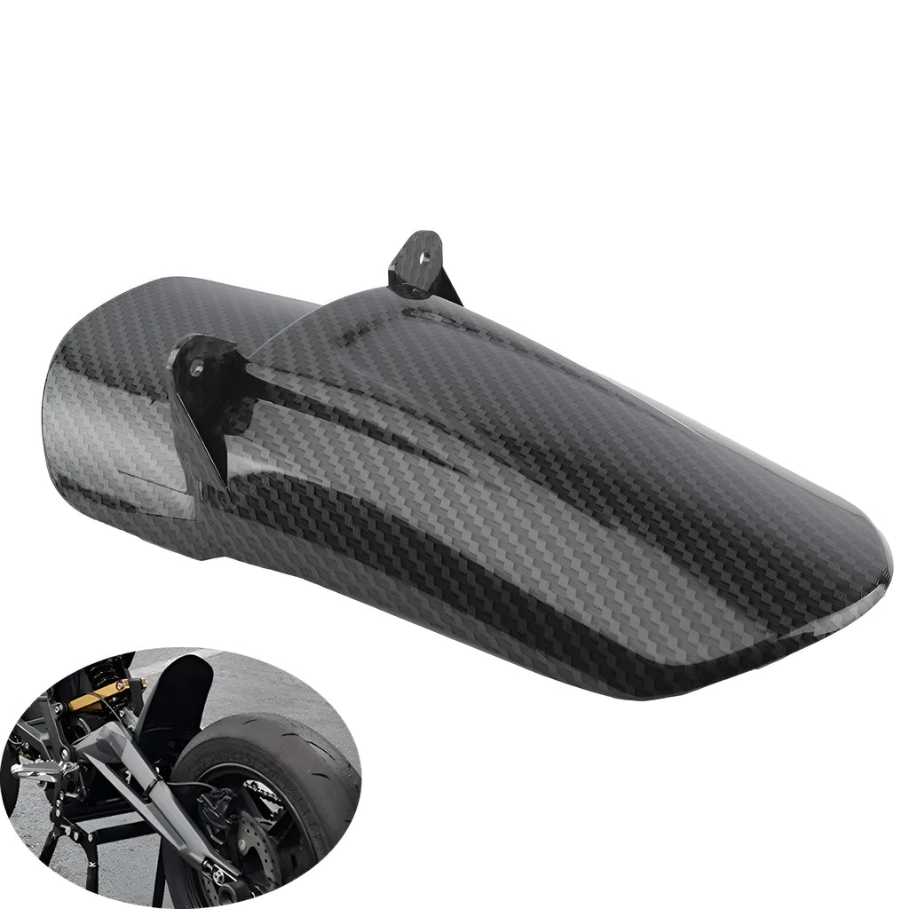 Carbon fibre motorcycle rear shock absorber fender for Light Bee models with standard mudguard design